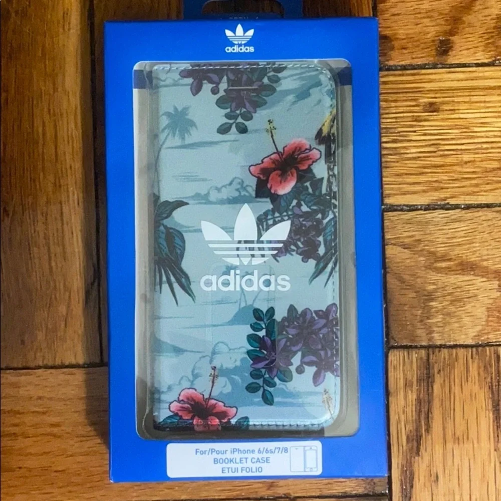 NWT Adidas IPhone booklet case for 6/6s/7/8